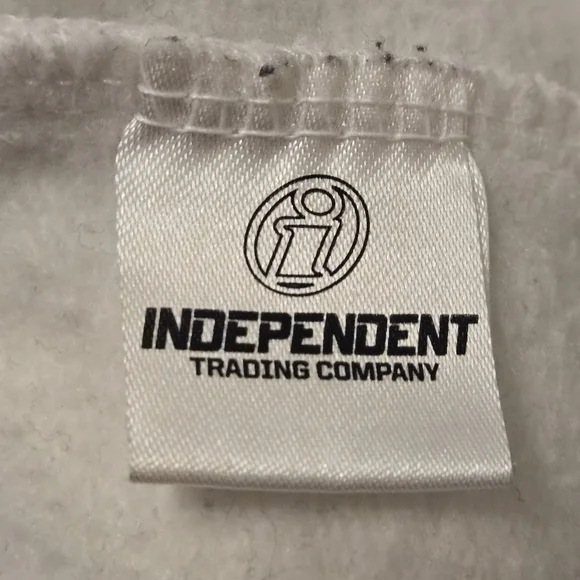 Japanese Anime Fleece Hoodie Bright White Lightweight Pullover Unisex L Travel - Picture 4 of 10